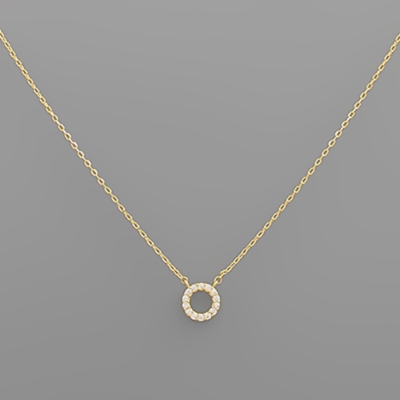 Lock Charm Paperclip Chain Necklace - Picture 1 of 2